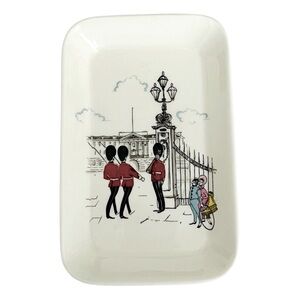 VTG 1950s Foley Bone China London Pride Tray Designed by Maureen Tanner *